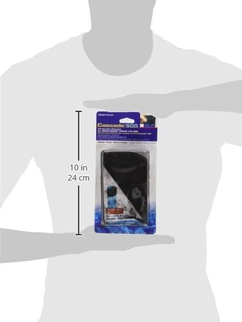 Cascade 600 Replacement Carbon Cartridges (2-Pack) – Chemical Filtration Solution for Freshwater and Saltwater Aquariums