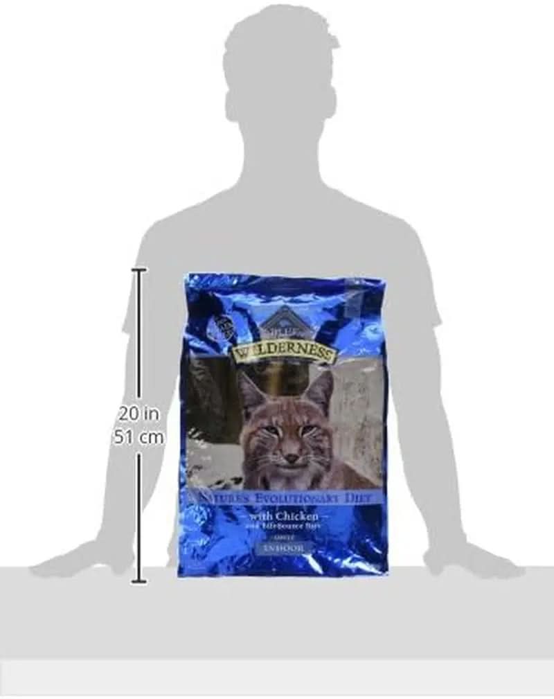 Blue Buffalo Wilderness High-Protein Grain-Free Natural Dry Cat Food for Adults, Chicken Flavor, 11 lb Bag