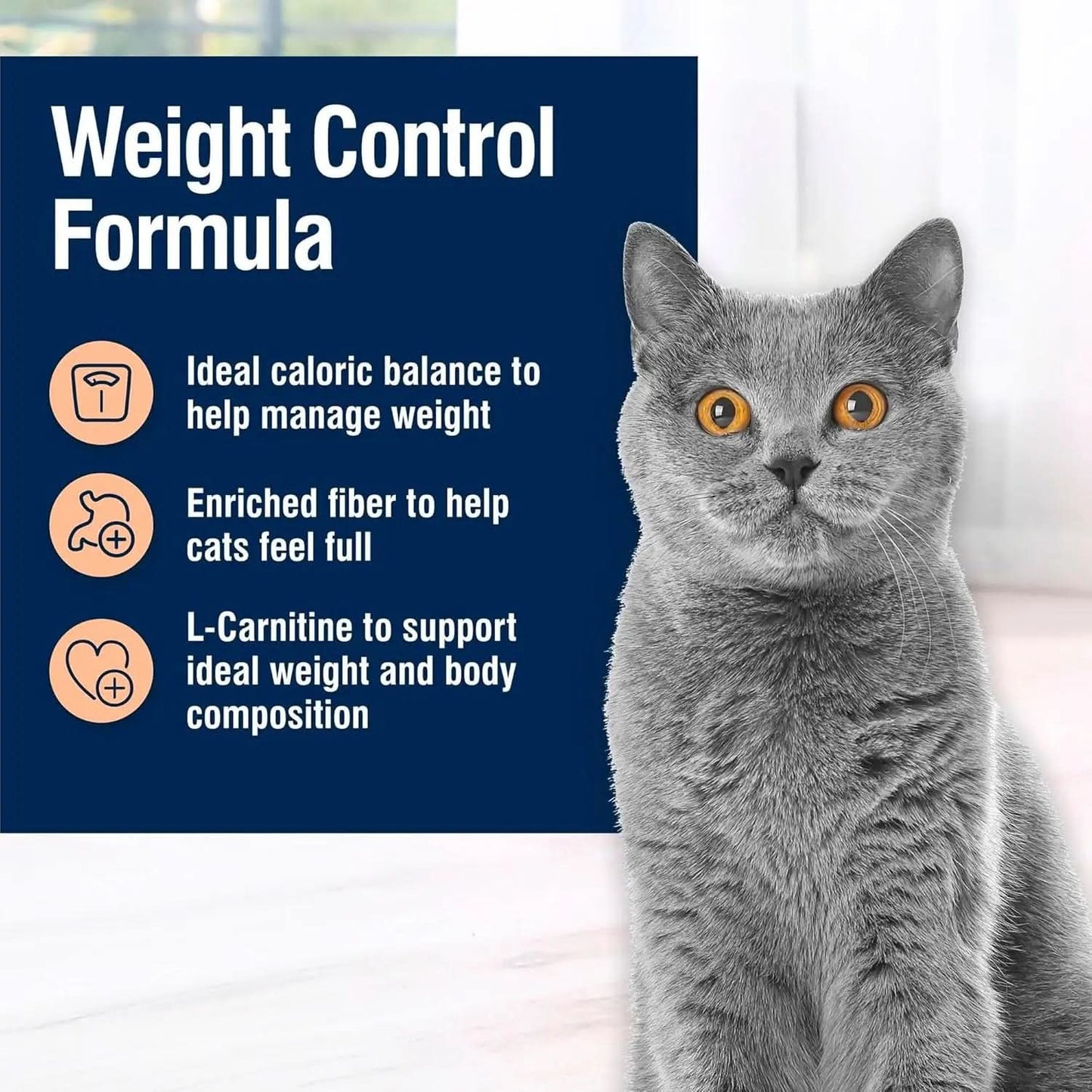 True Solutions Weight Control Natural Dry Cat Food for Adult Cats, Chicken Flavor, 11 lb Bag