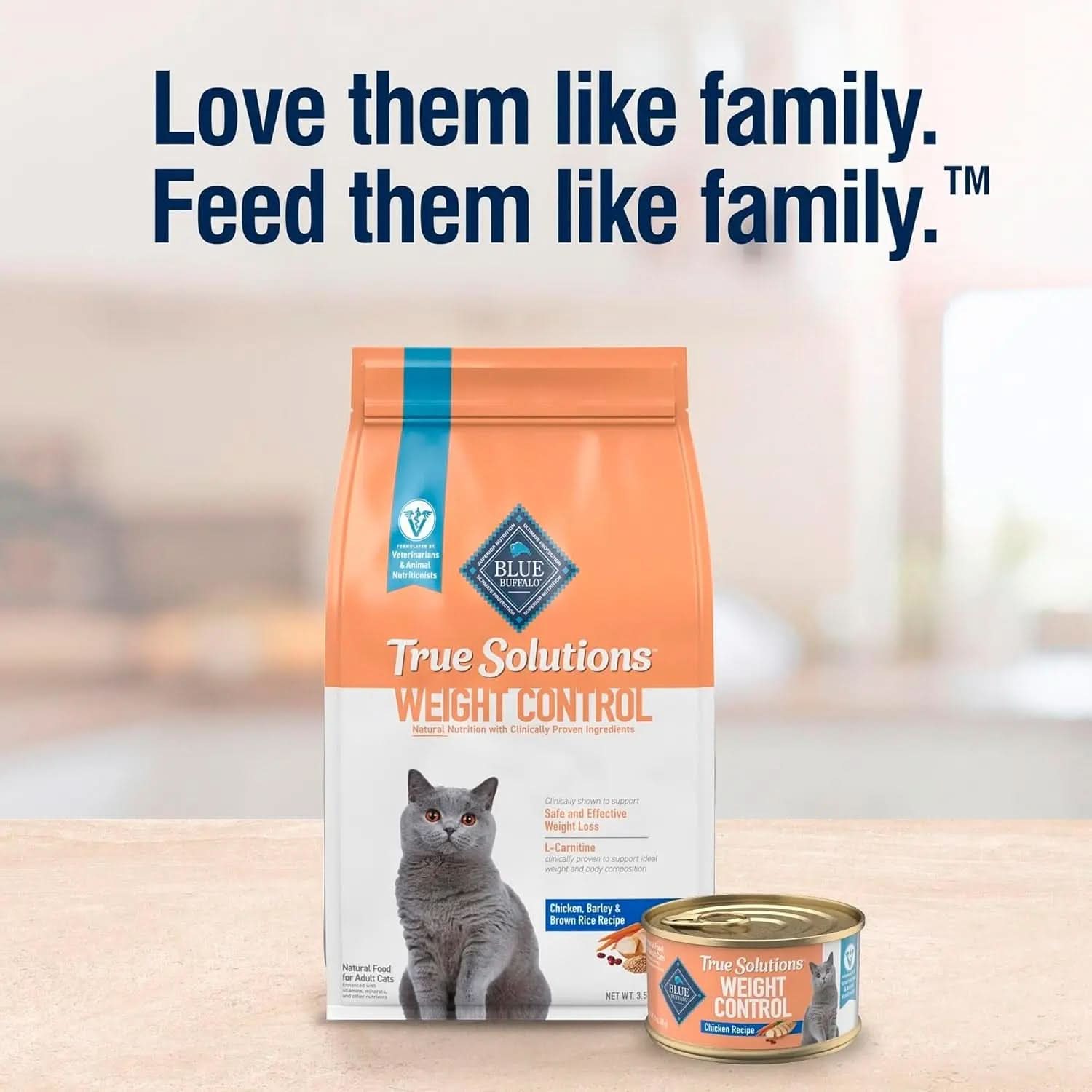 True Solutions Weight Control Natural Dry Cat Food for Adult Cats, Chicken Flavor, 11 lb Bag