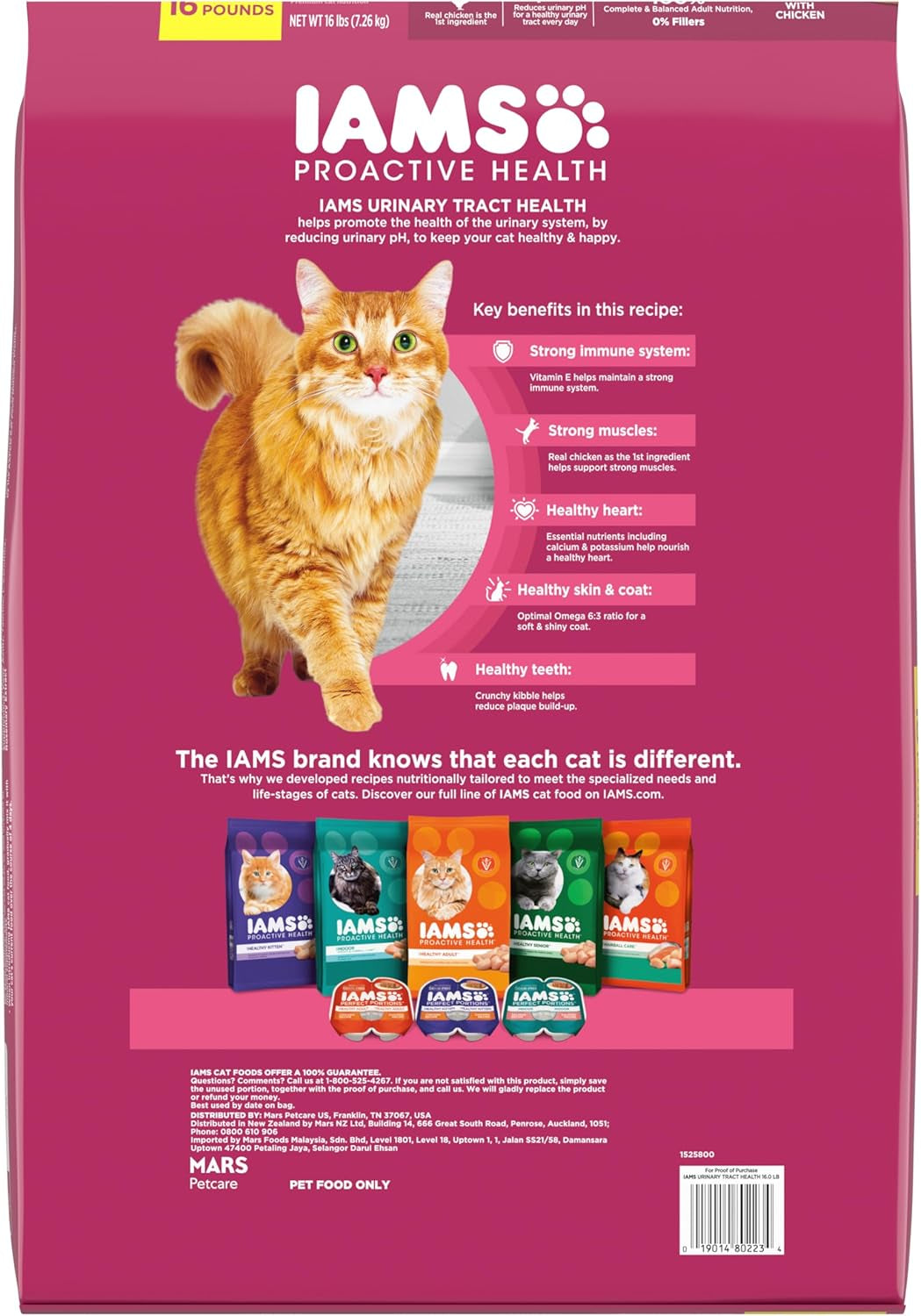Proactive Health Adult Dry Cat Food for Urinary Tract Health with Chicken, 16 lb. Bag