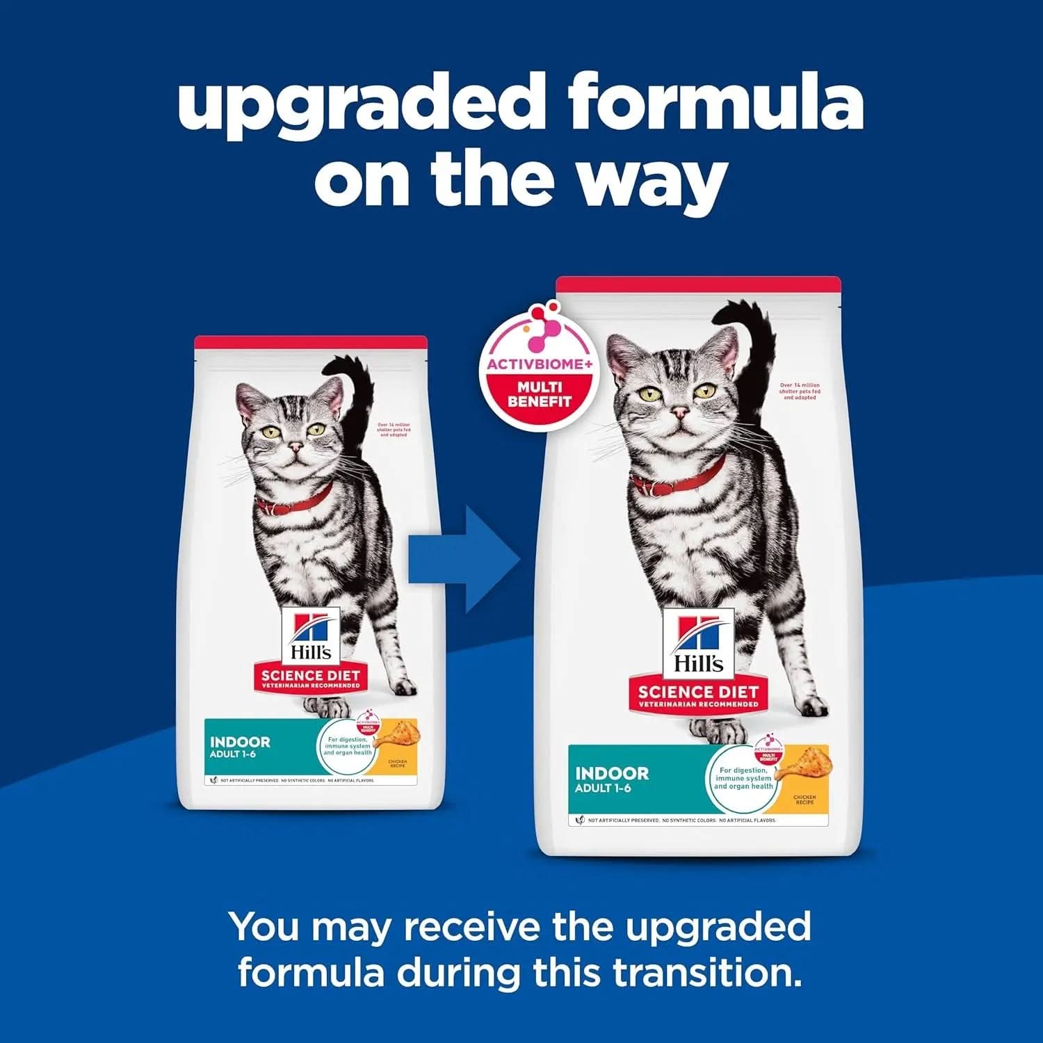 Indoor Adult Dry Cat Food, Chicken Recipe, 3.5 lb Bag - Easy Litter Box Cleanup for Cats Aged 1-6