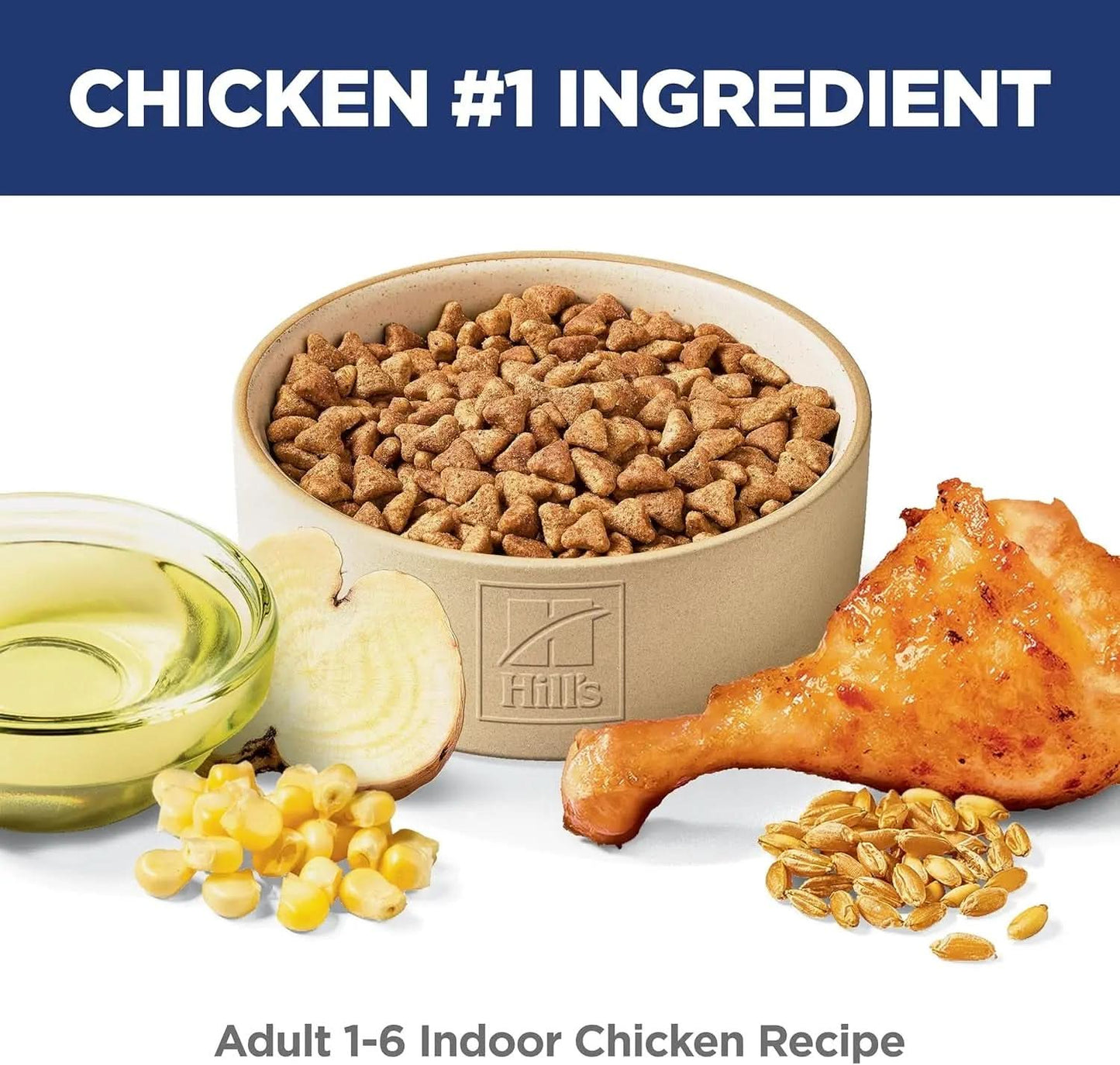 Indoor Adult Dry Cat Food, Chicken Recipe, 3.5 lb Bag - Easy Litter Box Cleanup for Cats Aged 1-6