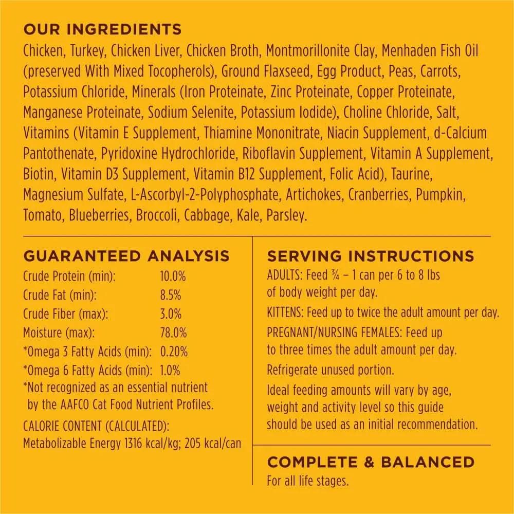 Original Grain-Free Real Chicken Recipe Natural Wet Cat Food, 5.5 Ounce (Pack of 12)