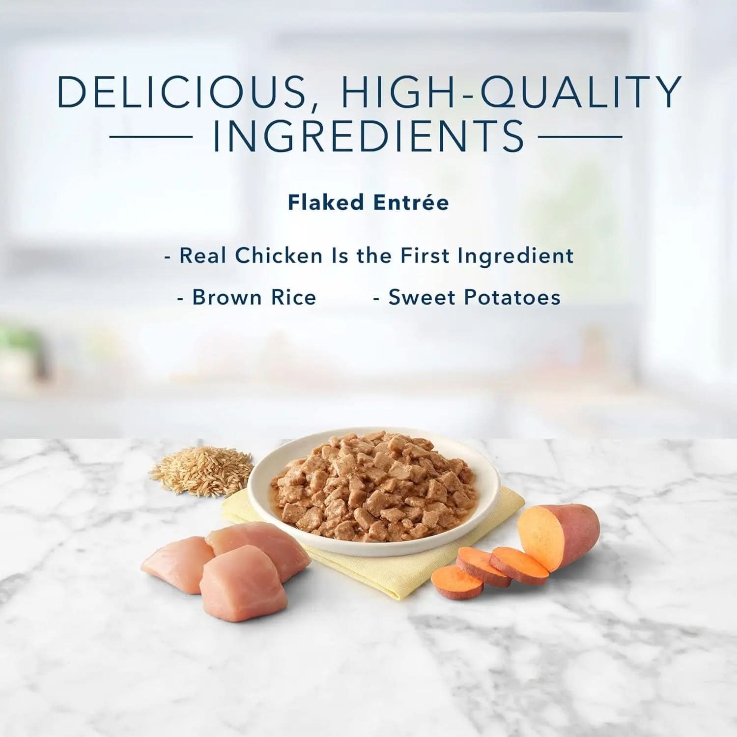 Tastefuls Natural Flaked Chicken Entrée in Gravy Wet Cat Food, 5.5-Oz Cans (Pack of 24)