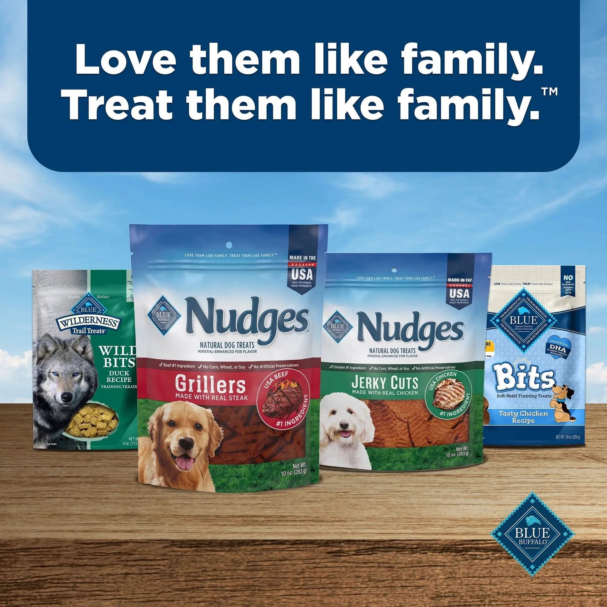 Nudges Homestyle Natural Dog Treats Made with Real Chicken, 16-Oz. Bag