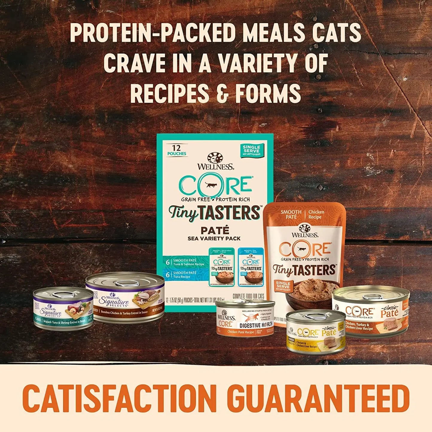 CORE Signature Selects Shredded Adult Wet Cat Food, Natural Protein-Rich Grain-Free, 2.8 Ounce, 12-Pack (Chicken & Beef Entrée)
