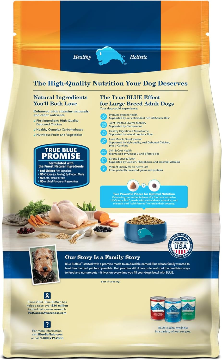 Life Protection Formula Large Breed Adult Dry Dog Food with Chicken & Brown Rice, 30 lb Bag - Supports Joint Health and Lean Muscle Development with Natural Ingredients
