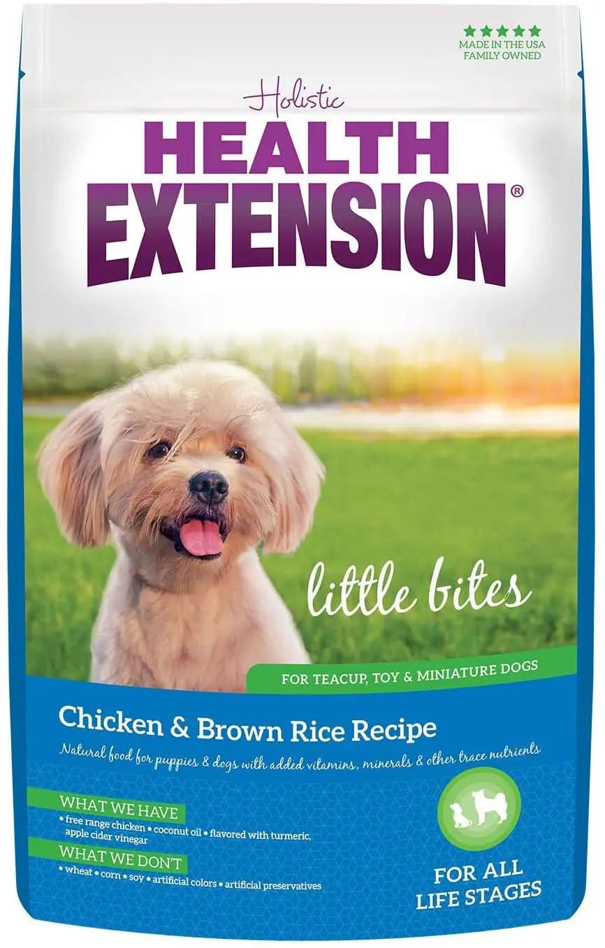 Little Bites Dry Dog Food for Small Breeds, Chicken & Brown Rice Formula, Promotes Skin, Coat, Digestion, and Immunity with Probiotics and Superfoods, 4 lb Bag