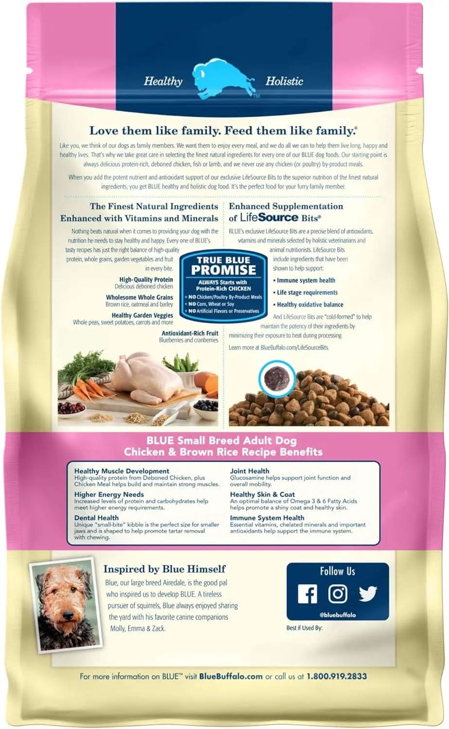 Life Protection Formula Natural Adult Small Breed Dry Dog Food with Chicken and Brown Rice, 6 lb
