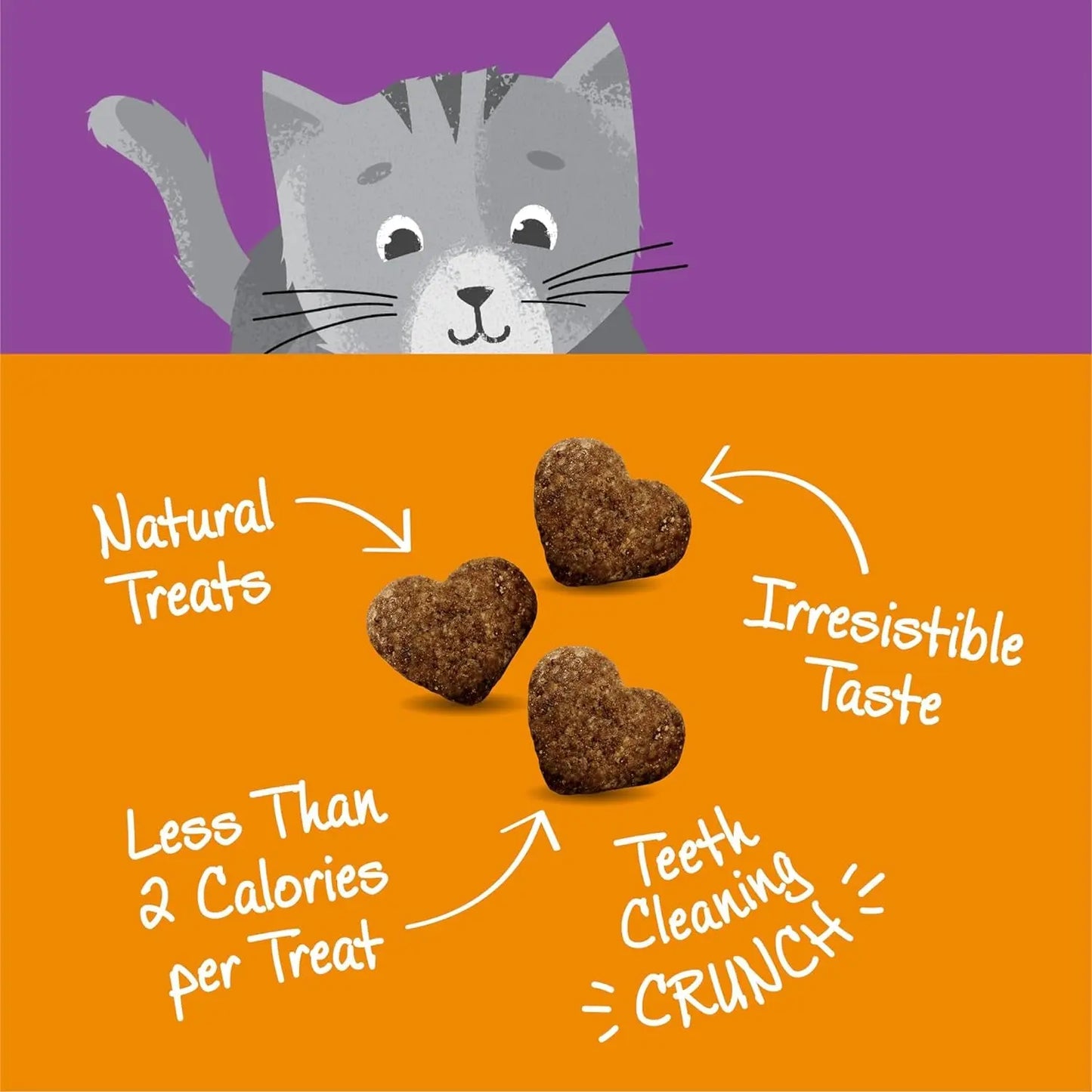 Kittles Grain-Free Crunchy Cat Treats with Chicken & Cranberry, 2 oz