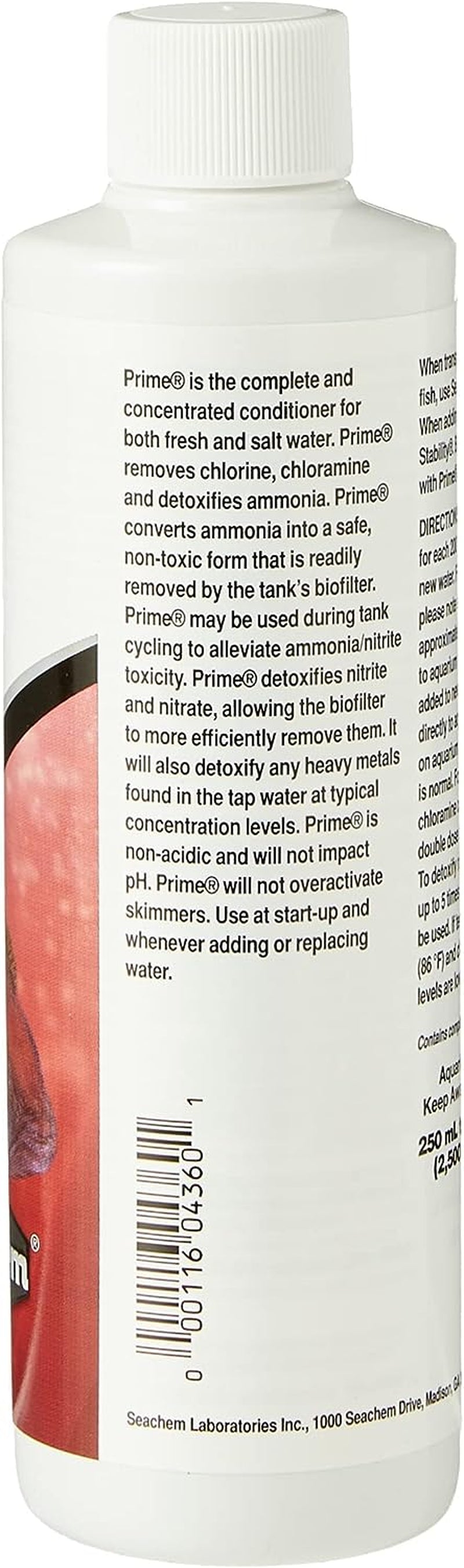 Prime Freshwater and Saltwater Conditioner - Chemical Remover and Detoxifier, 250 mL