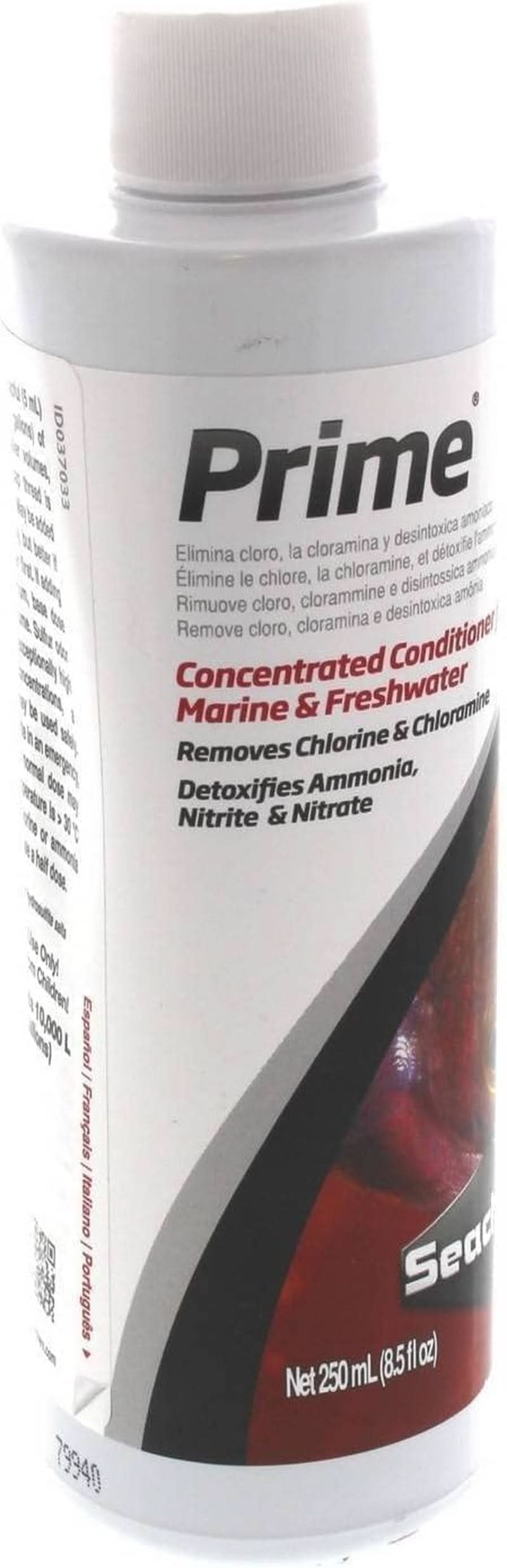 Prime Freshwater and Saltwater Conditioner - Chemical Remover and Detoxifier, 250 mL