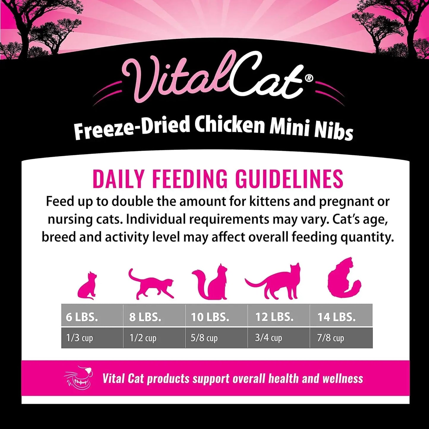 Freeze-Dried Chicken Mini Nibs Cat Food, 12 oz