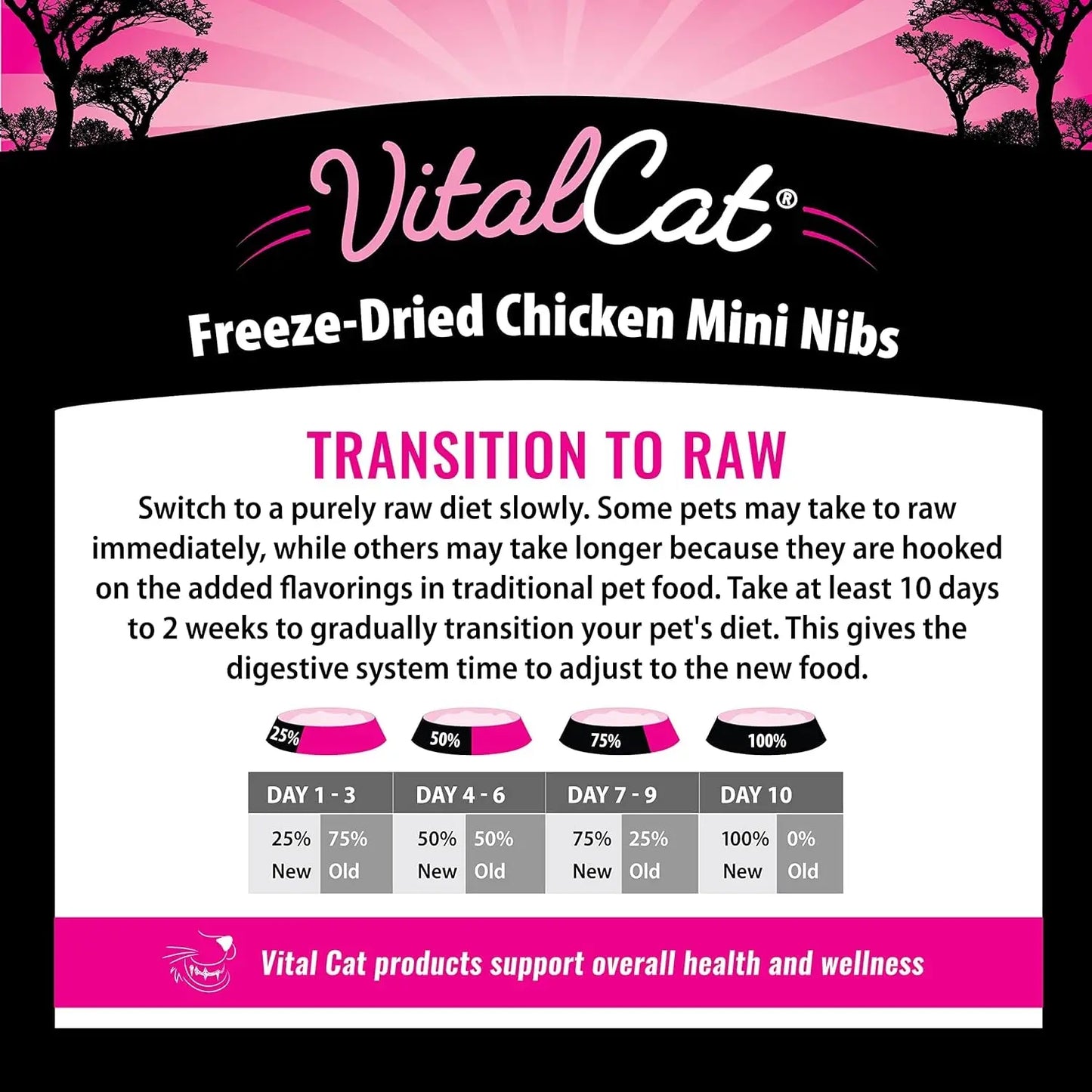 Freeze-Dried Chicken Mini Nibs Cat Food, 12 oz
