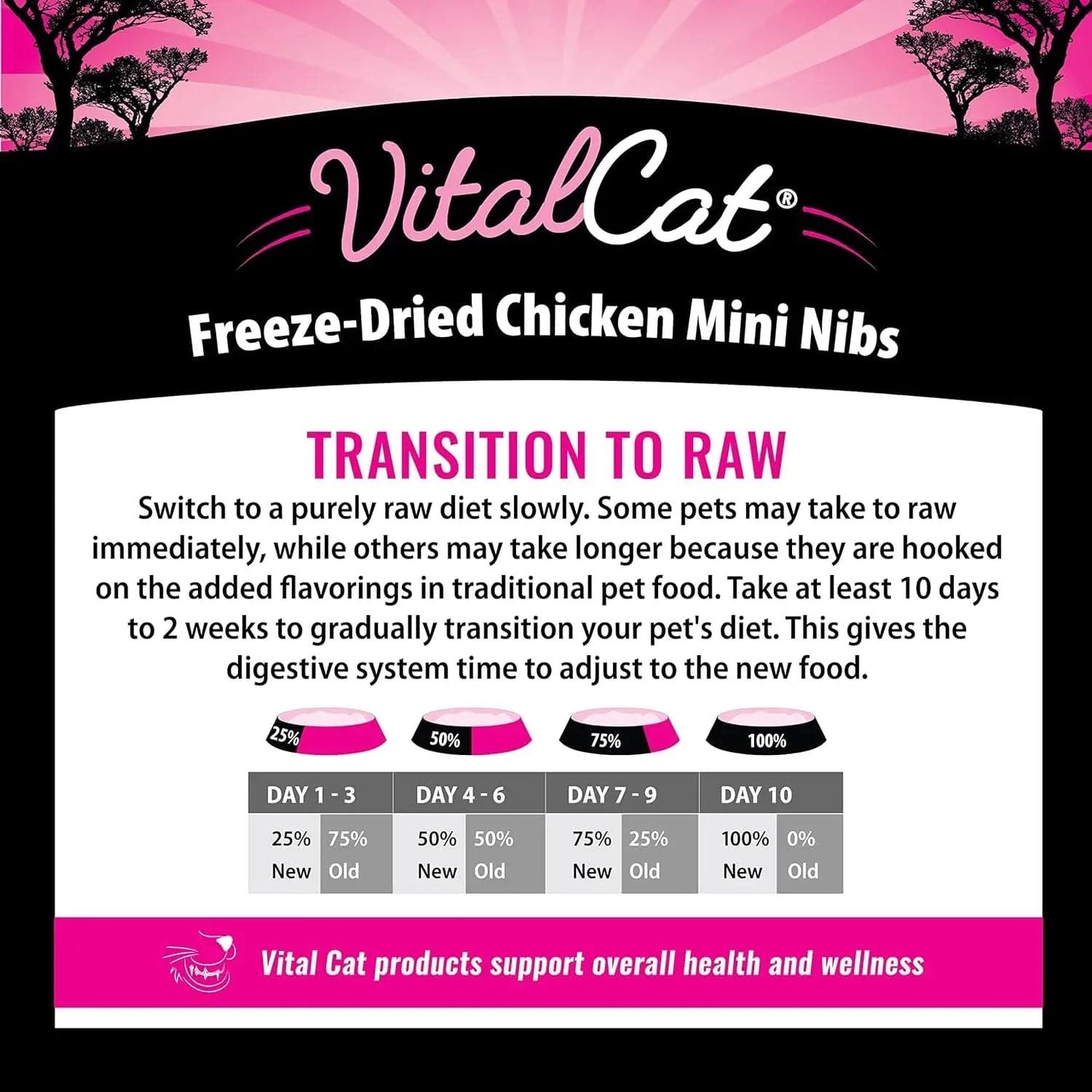 Freeze-Dried Chicken Mini Nibs Cat Food, 12 oz