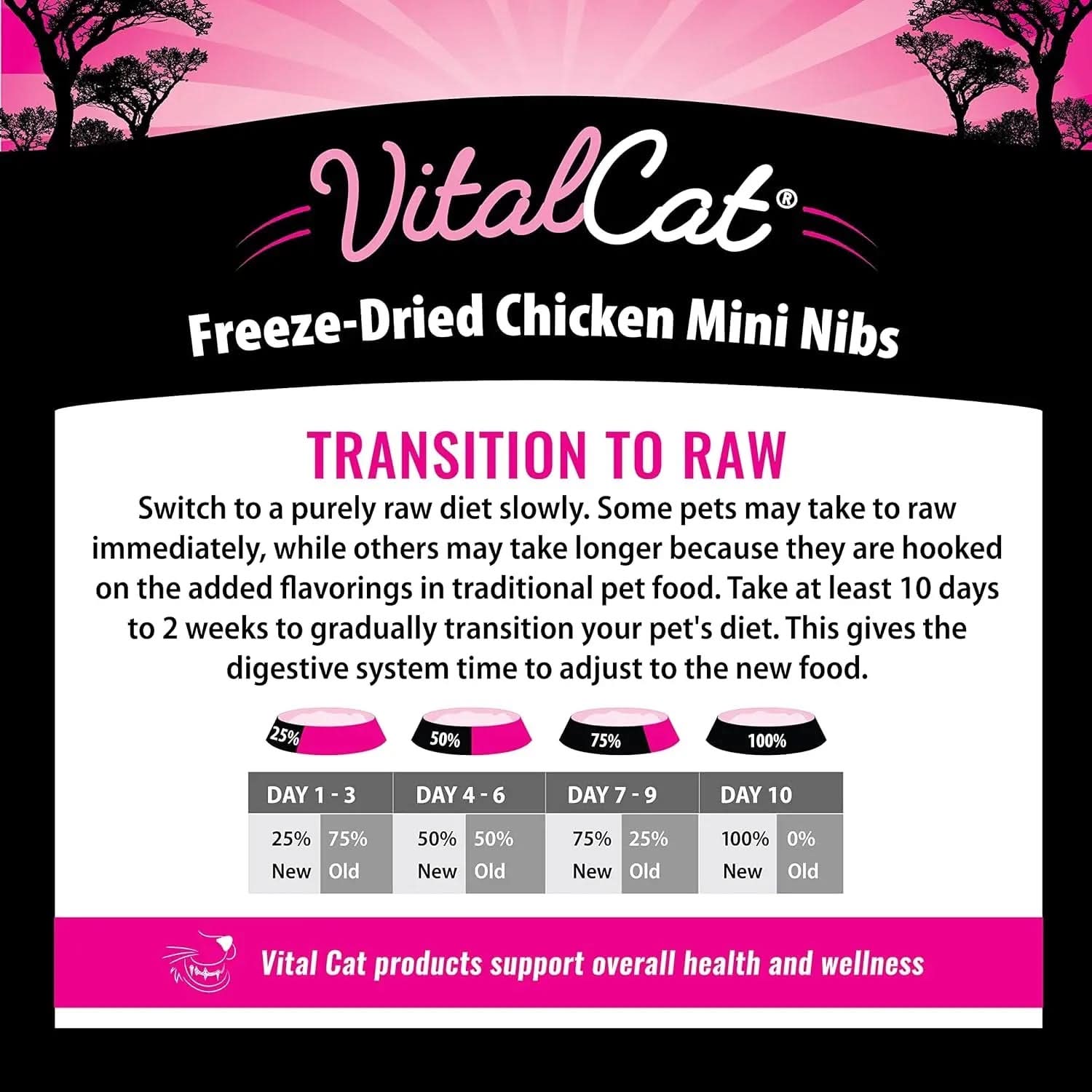 Freeze-Dried Chicken Mini Nibs Cat Food, 12 oz