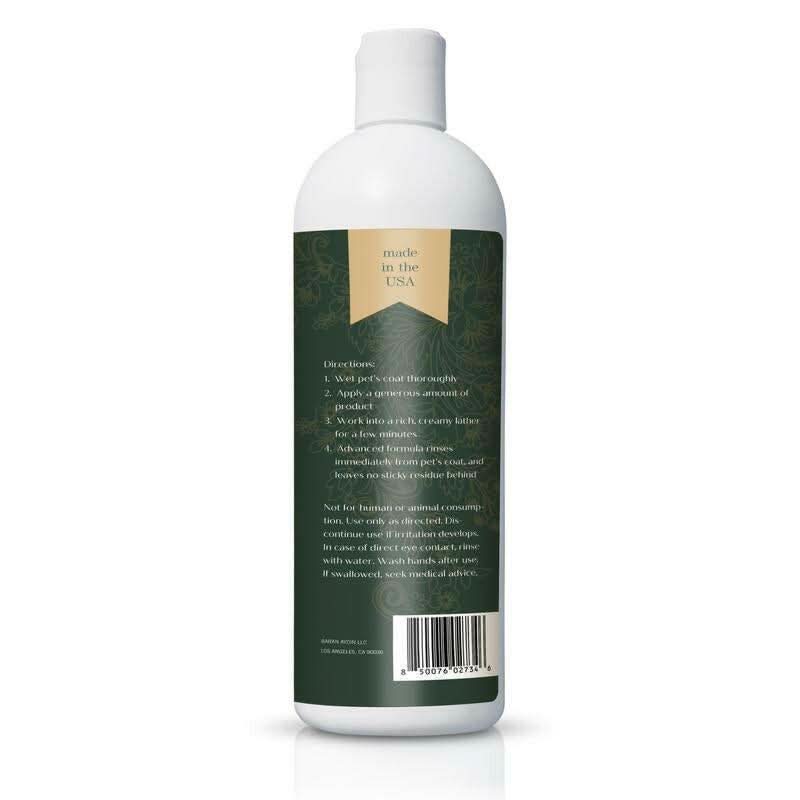 5-in-1 Dog Shampoo for Sensitive Skin – Cleansing, Conditioning, Deodorizing, Moisturizing, and Detangling with Coconut, Oatmeal, and Aloe – 16 Fl Oz