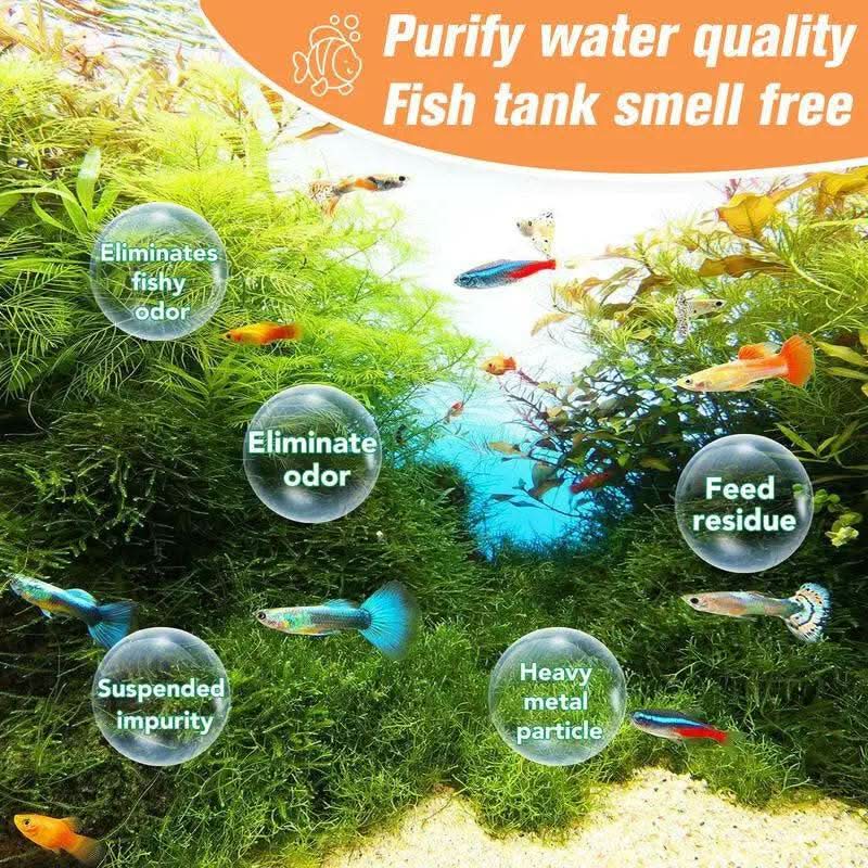 Aquarium Filter Media, Organic Filtration Resin, for Freshwater and Saltwater Fish Tank, Removal Driftwood Tannins Yellow Water 300 Ml 2 Packs