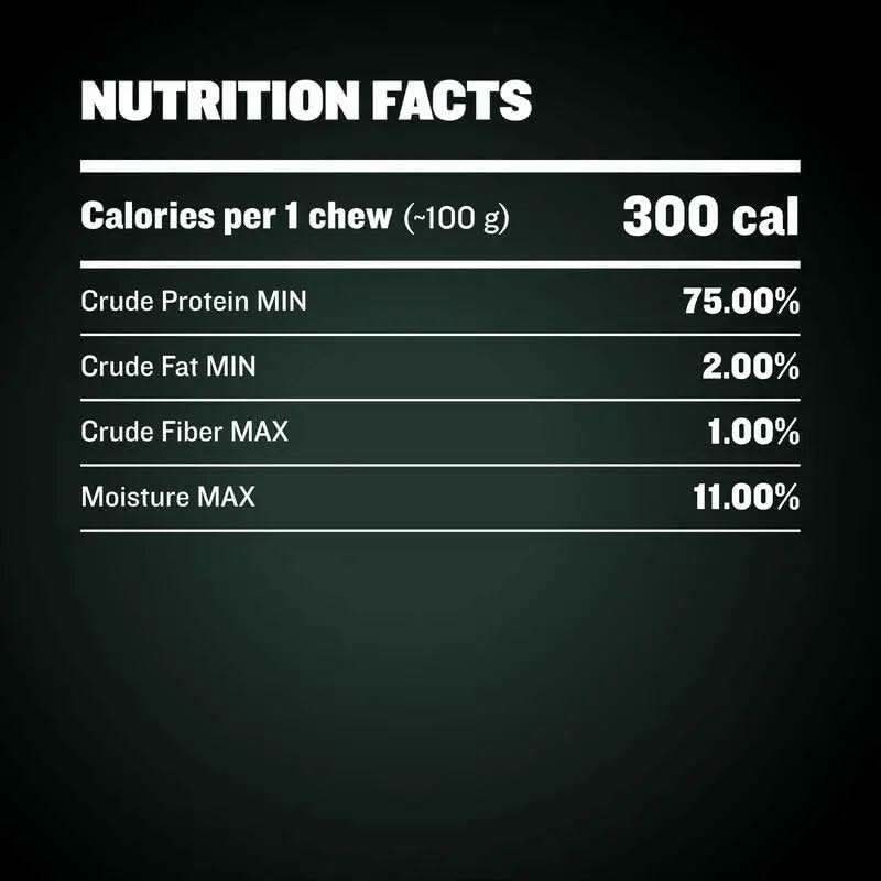 Bully Max Power Chews, Long-Lasting Dog Treats 75% Protein, Cleans Teeth, Freshens Breath, Natural Dog Chew