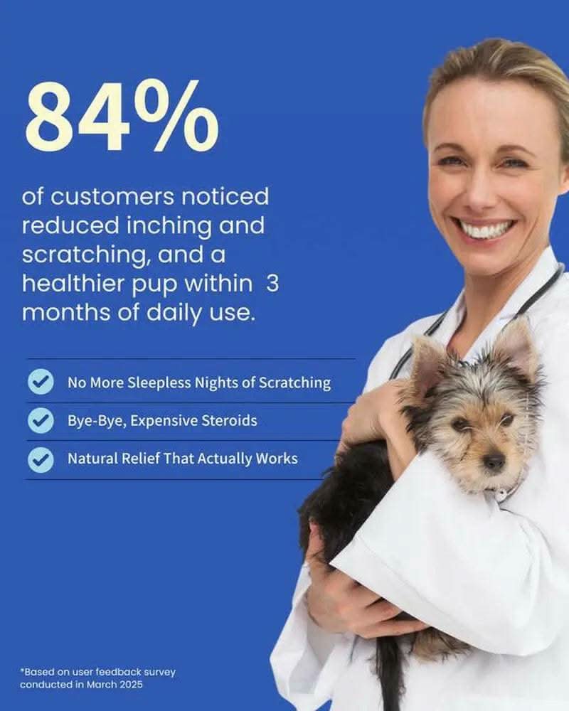 Daily 8 Multivitamin for Dogs - Probiotic for Dogs Itchy Skin - Allergy Chews for Dogs - 120 Chicken Flavor Chews with Salmon Oil & Quercetin - Dog Vitamin Supplement - Itch Relief Remedy