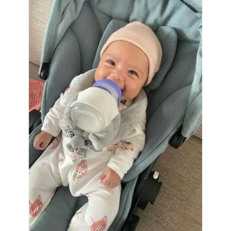 Elephant Fuzzy Feeder Baby Bottle Holder