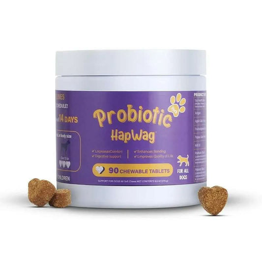 Hapwag Probiotic Soft Chews for Dogs – Digestive Health & Allergy Relief Dog Treats