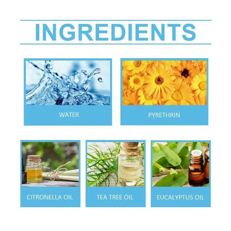 Jue-Fish Bedbug Spray Killer Bedbug Eliminator Dormitory Bed Bedroom Lice and Mite Spray Advanced Antibacterial Acting Low Odor