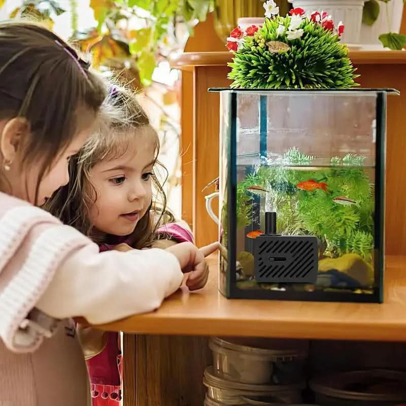 Submersible Water Pump 4W 80GPH Mini Fountain Water Pump Aquarium Pump for Hydroponic Systems Fish Tank Pond Water Gardens Fountain Statuary