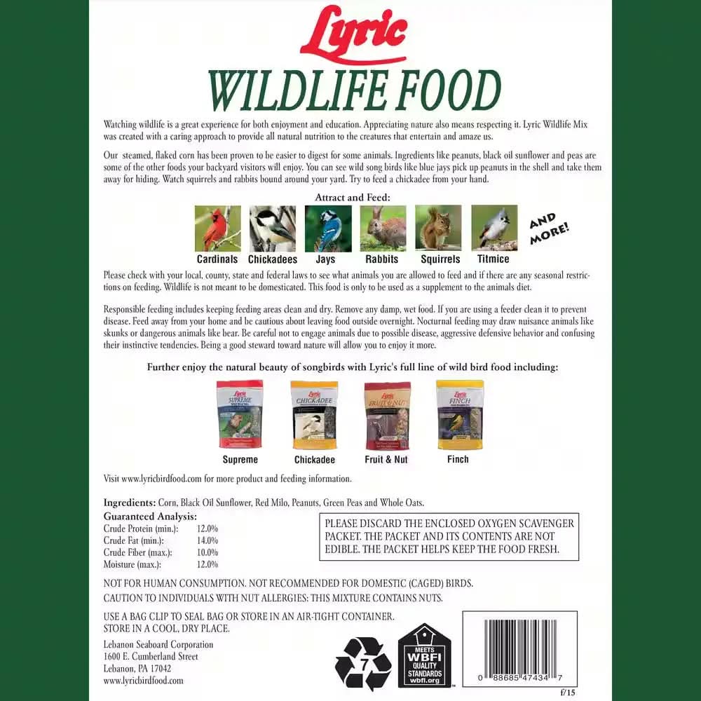 10 Lb. Wildlife Food