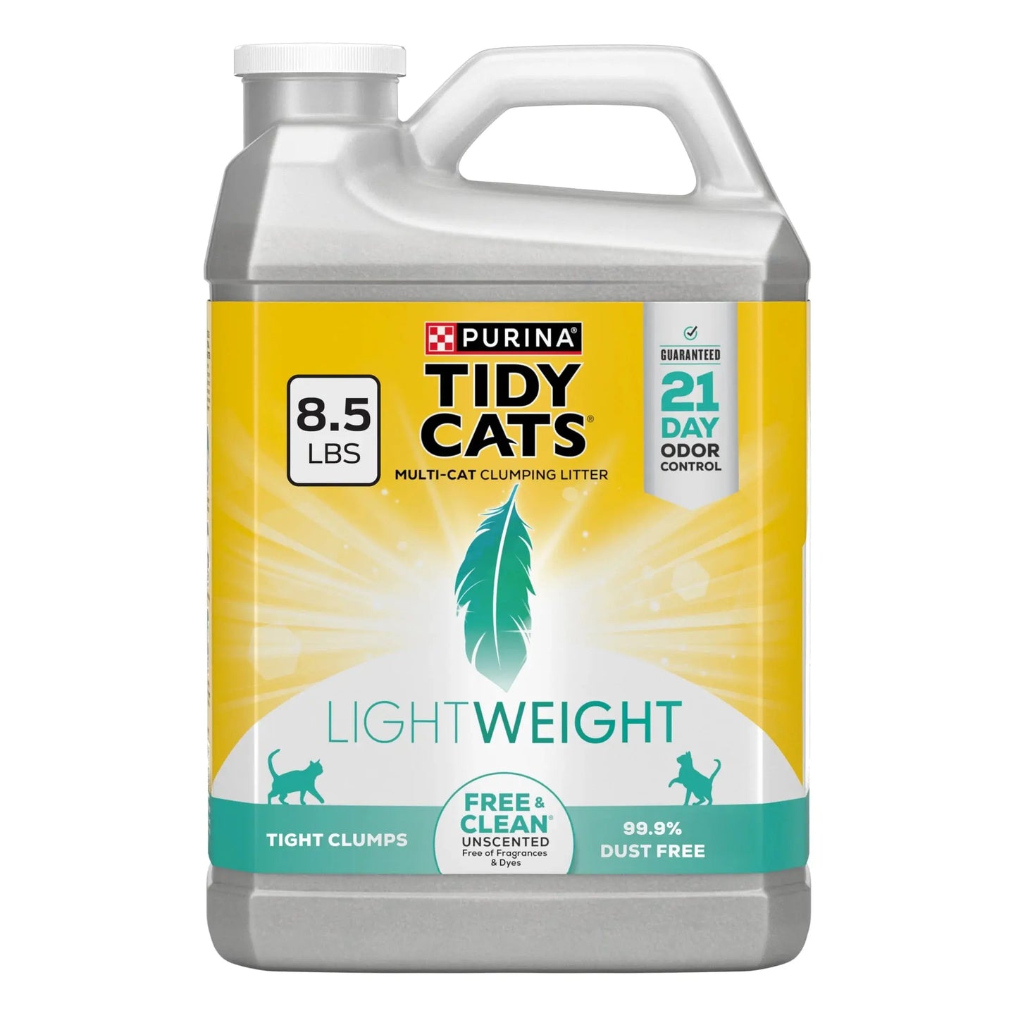 (2 Pack) Purina Lightweight Free and Clean Unscented Clumping Cat Litter