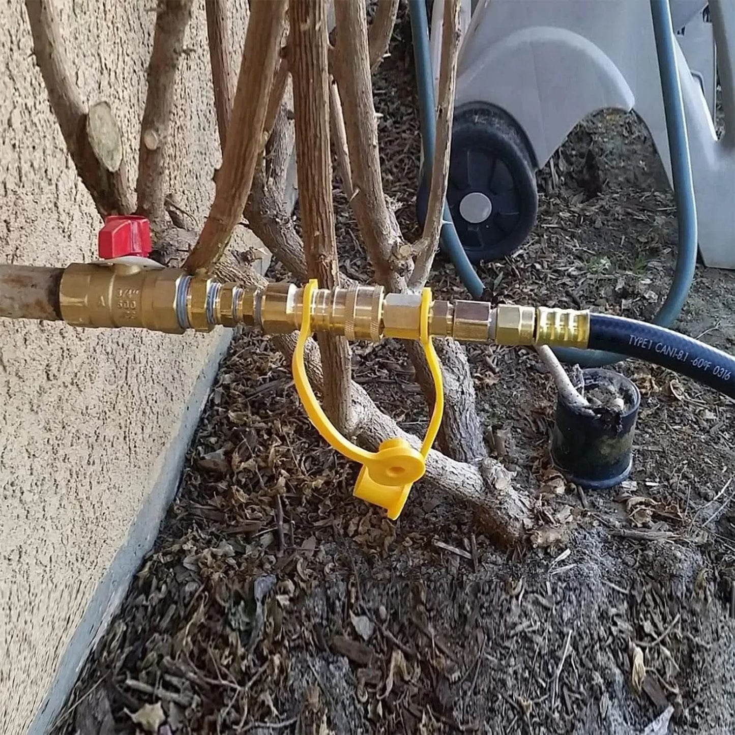 3/8 Inch Solid Brass Quick Connect Fittings for Natural and Propane Gas Hoses