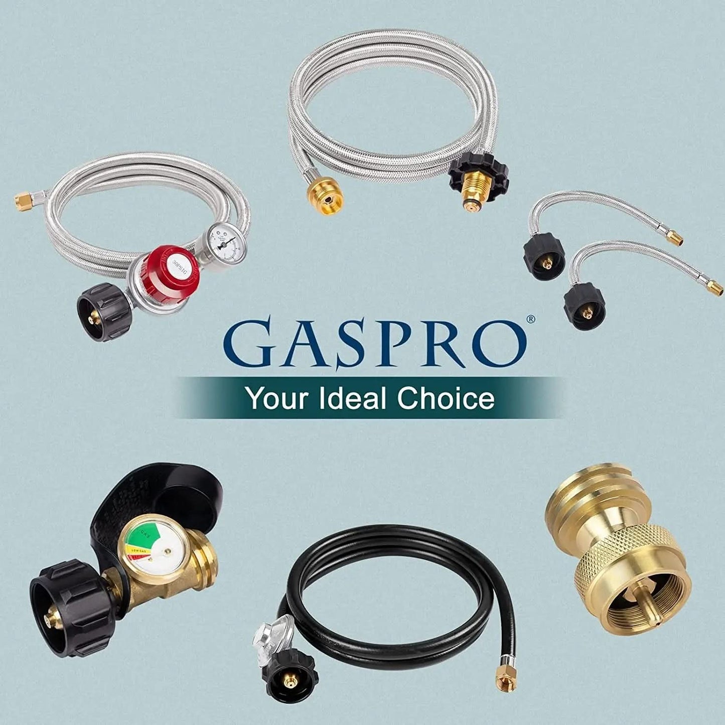 3/8 Inch Solid Brass Quick Connect Fittings for Natural and Propane Gas Hoses