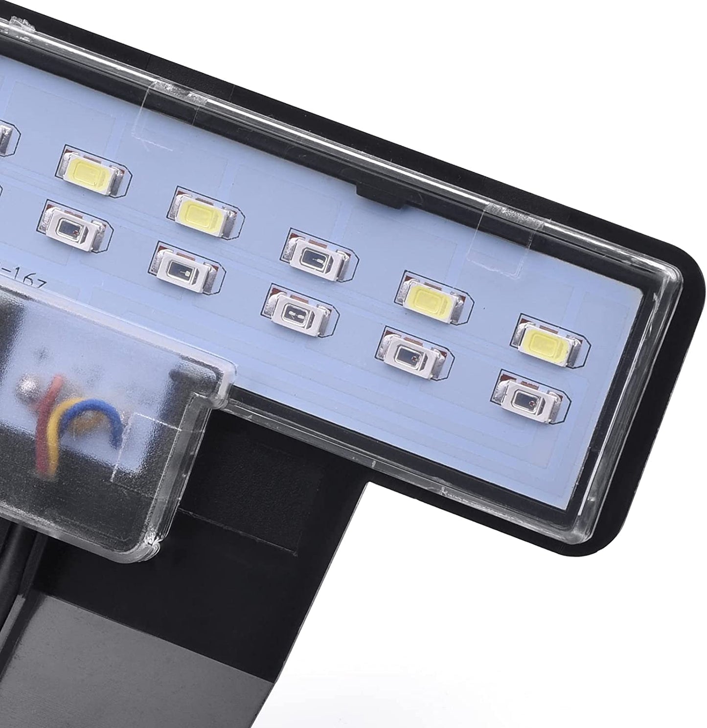 5W LED Aquarium Light with Three Adjustable Modes, 16 LEDs, 550LM for 12-Inch Fish Tanks (0.24 Inch Thickness)