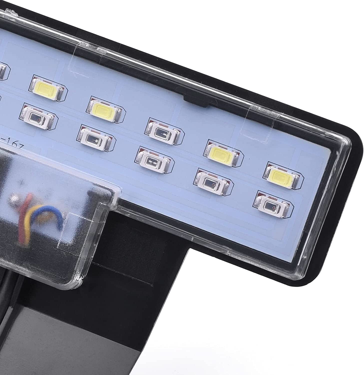 5W LED Aquarium Light with Three Adjustable Modes, 16 LEDs, 550LM for 12-Inch Fish Tanks (0.24 Inch Thickness)