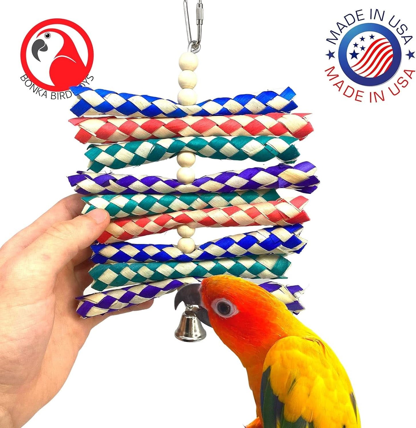 945 Pack of 2 Shredburst Cage Toys for Small to Medium Parrots, Cockatiels, Conures, Parakeets, and Similar Breeds