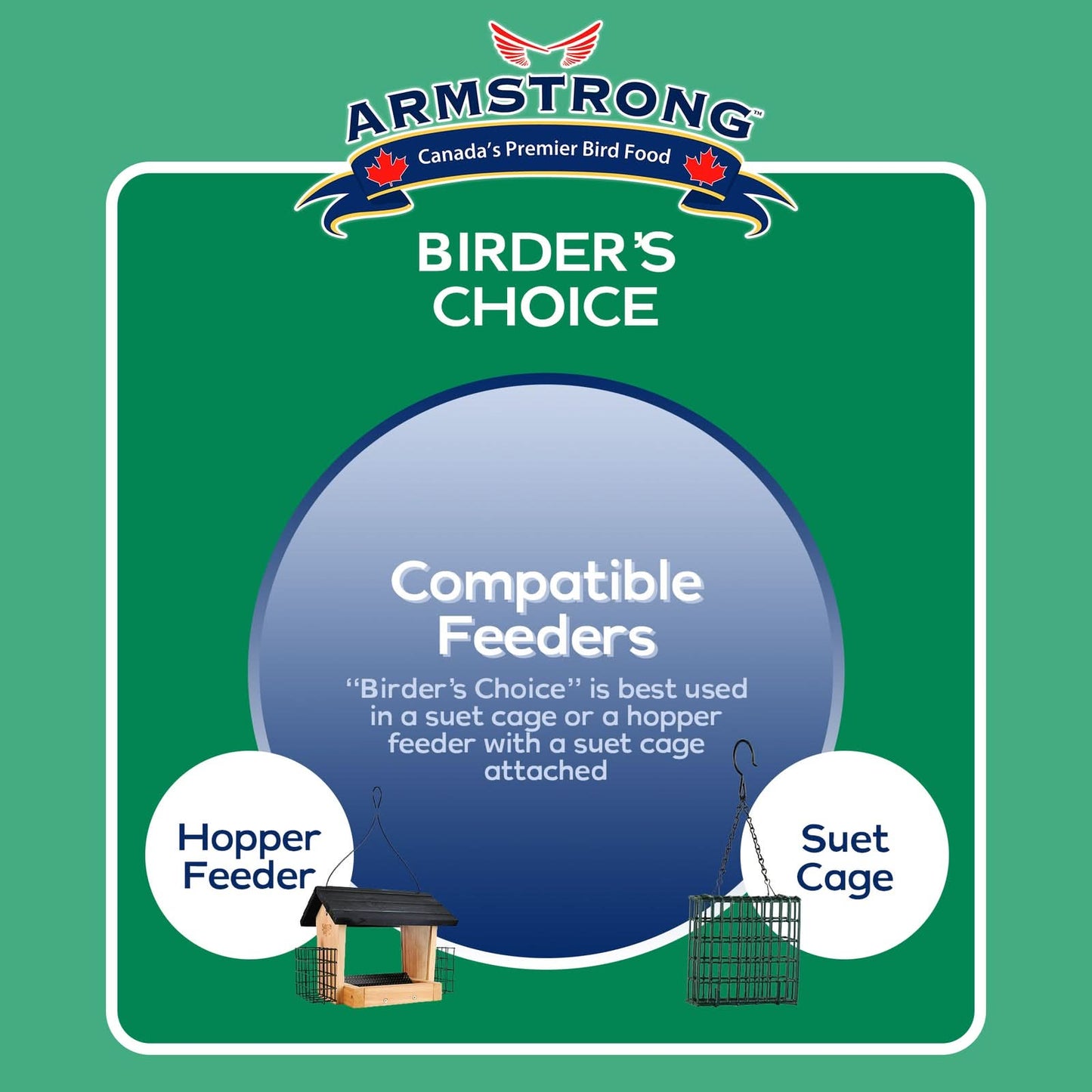 Armstrong Wild Bird Food Birder'S Choice Suet Cake, 11.3Oz (Pack of 8)
