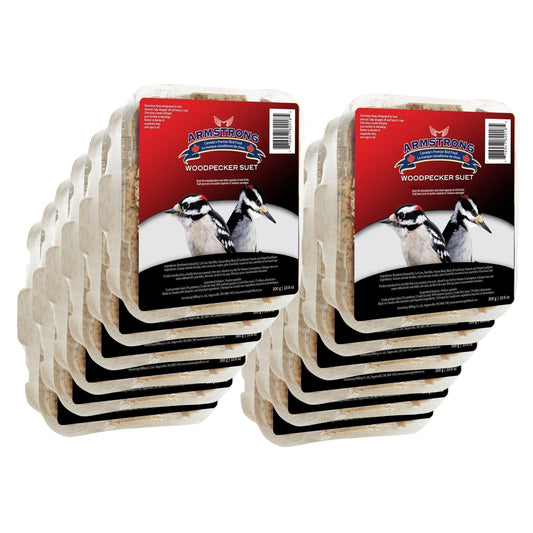 Armstrong Wild Bird Food Woodpecker Suet Cake, 10.6Oz (Pack of 12)