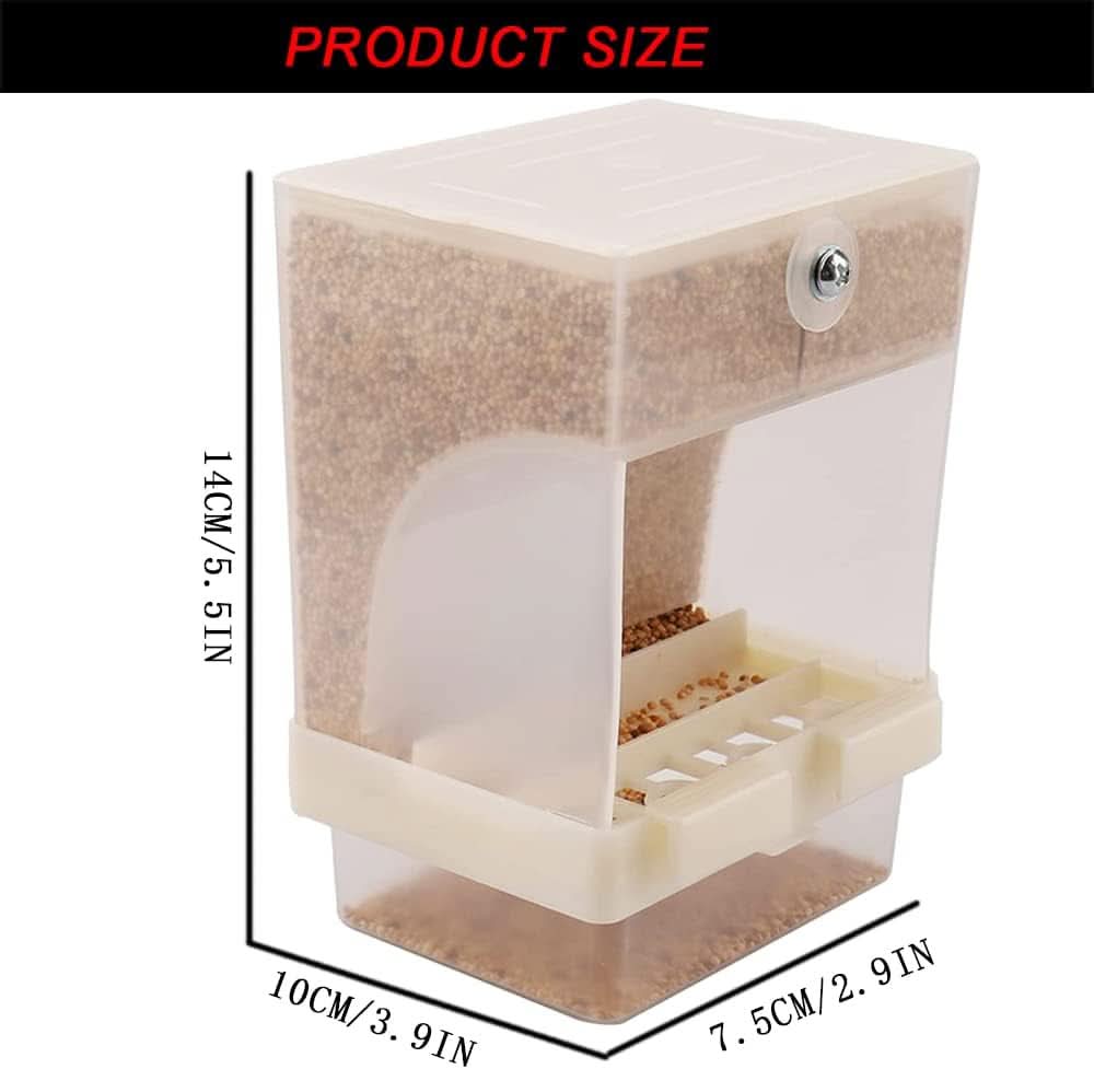 Automatic Bird Feeder - Mess-Free Feeding Solution for Small and Medium Parrots and Birds (1 Piece)