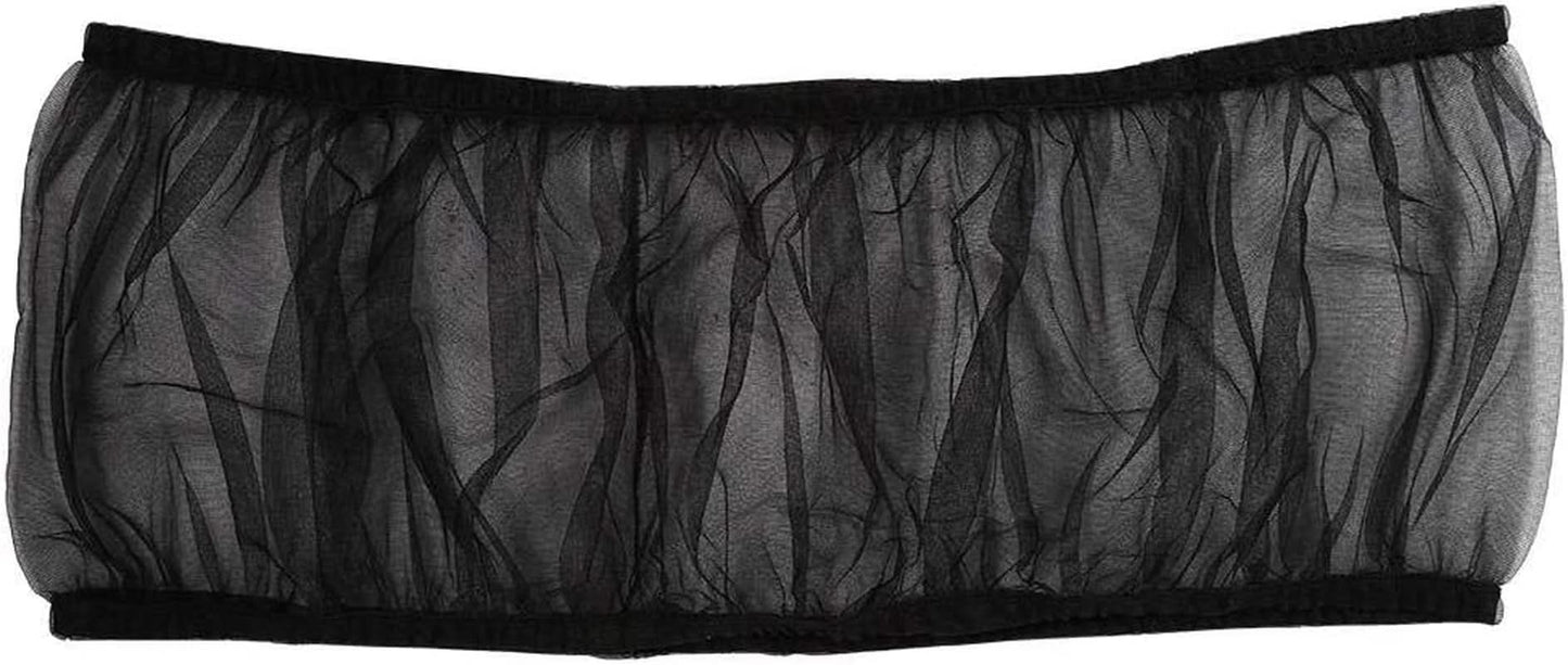 Bird Cage Cover with Ventilated Nylon Mesh and Seed Catcher - Large Size Available in Four Colors (Black)