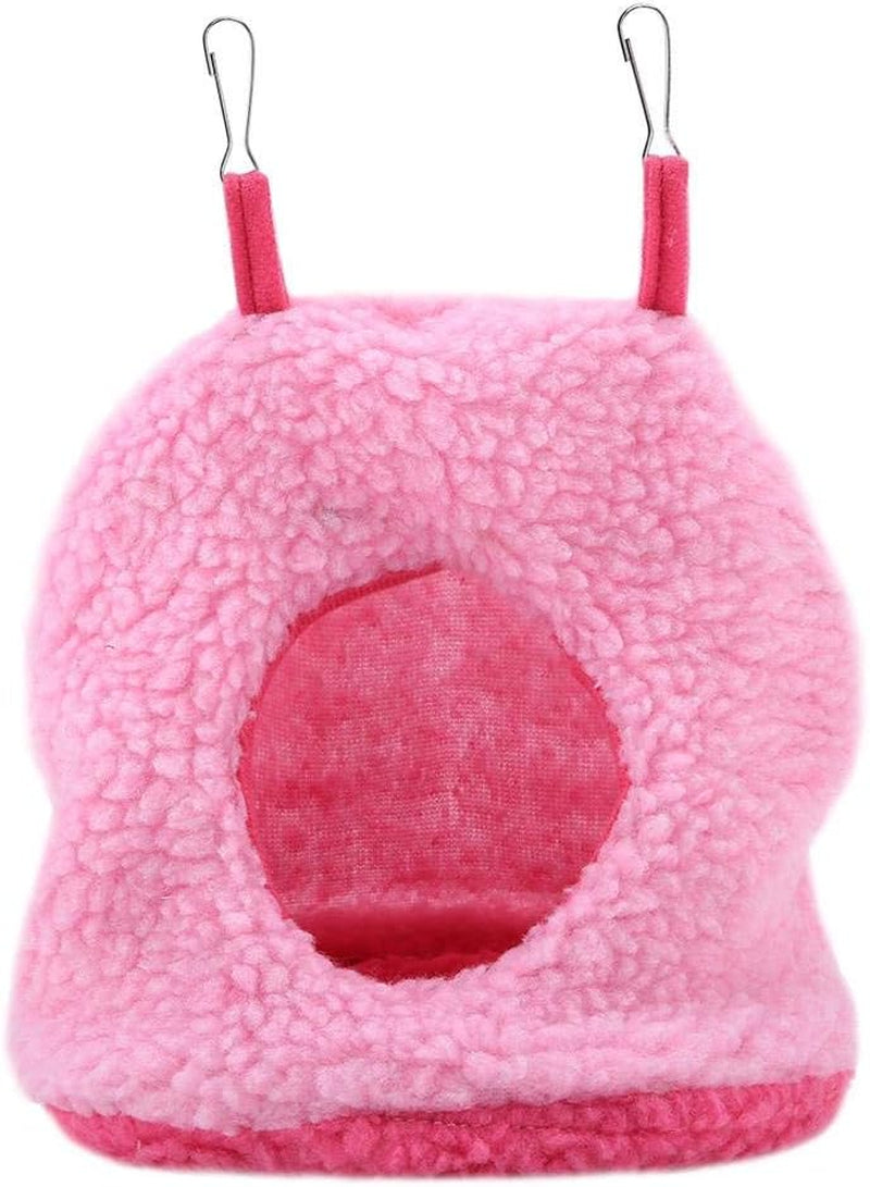 Bird Hanging Nest - Plush Hammock Cave for Parrots, Parakeets, Conures, Macaws, Cockatiels, and Love Birds in 4 Colors