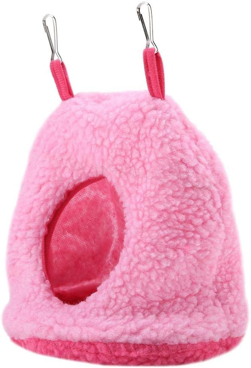 Bird Hanging Nest - Plush Hammock Cave for Parrots, Parakeets, Conures, Macaws, Cockatiels, and Love Birds in 4 Colors