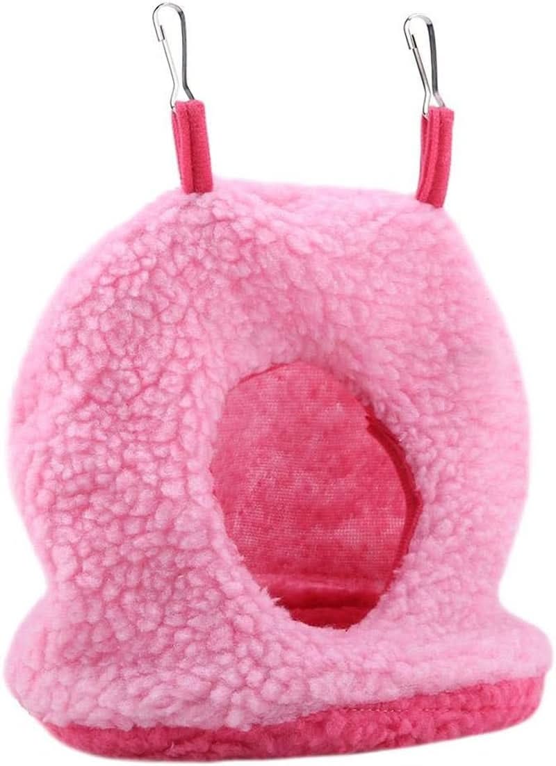 Bird Hanging Nest - Plush Hammock Cave for Parrots, Parakeets, Conures, Macaws, Cockatiels, and Love Birds in 4 Colors
