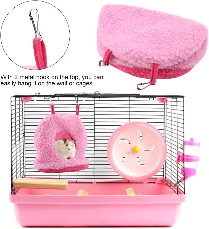 Bird Hanging Nest - Plush Hammock Cave for Parrots, Parakeets, Conures, Macaws, Cockatiels, and Love Birds in 4 Colors