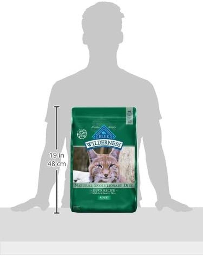 Blue Buffalo Wilderness High-Protein Grain-Free Adult Dry Cat Food with Duck, 11 lb Bag - Supports Health and Wellness