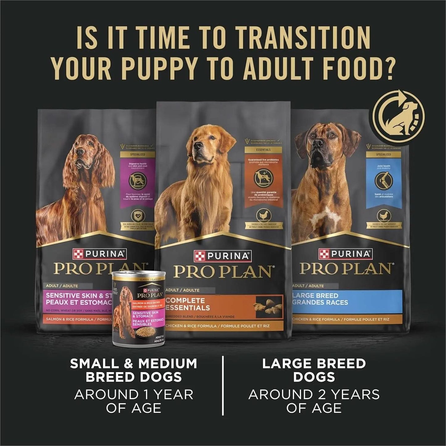 Classic Chicken and Rice Entrée Wet Puppy Food Pâté - Pack of 12 (13 oz. Cans)