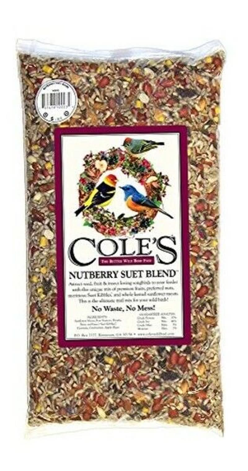 Cole'S NB20 Nutberry Suet Blend Bird Seed, 20-Pound