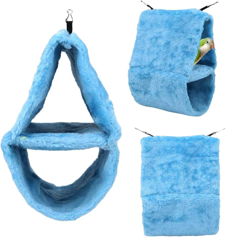 Cozy Bird Hammock Nest House Bed Tent for Small to Medium Parrots, Including Parakeets, Cockatiels, Conures, Cockatoos, African Greys, Amazons, Budgies, Lovebirds, Finches, and Canaries