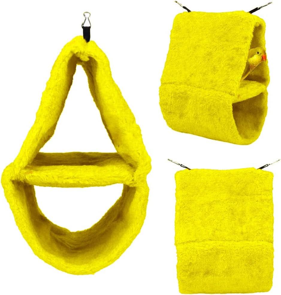 Cozy Bird Hammock Nest House Bed Tent for Small to Medium Parrots, Including Parakeets, Cockatiels, Conures, Cockatoos, African Greys, Amazons, Budgies, Lovebirds, Finches, and Canaries