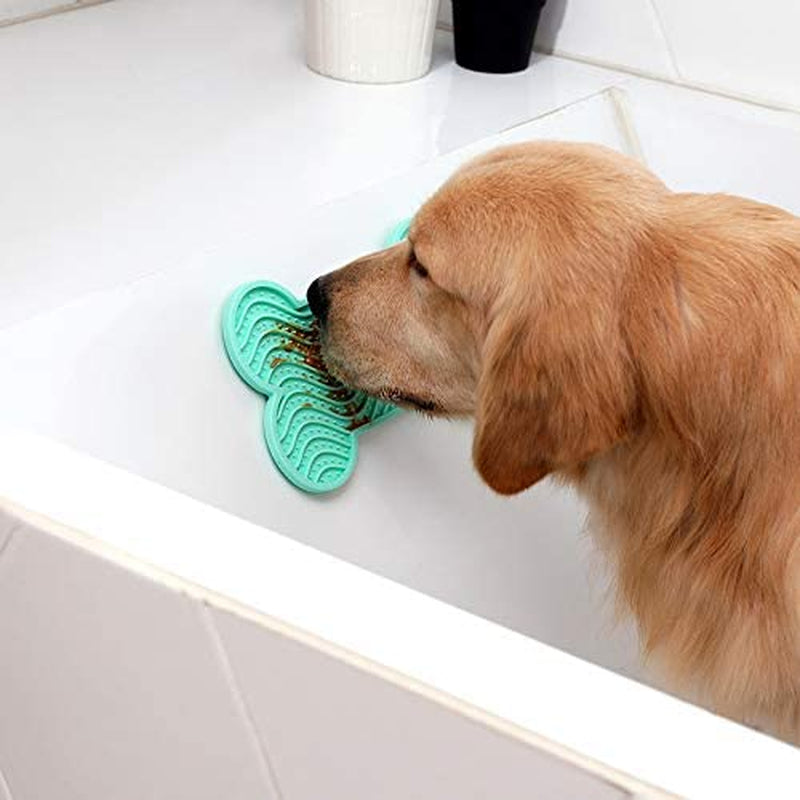 Dog Lick Pad Set - Boredom and Anxiety Relief for Bath Time, 3-Pack Slow Feeder with Strong Suction for Peanut Butter Treats